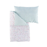 Asi Bambole - Dolls - Cloe Collection Bedding Set - Reversible Green White - 3 Yrs