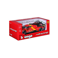 BBurago - Ferrari Racing Ferrari Le Mans Hypercar 499P Vehículos de Juguete de Metal a Escala 1:24