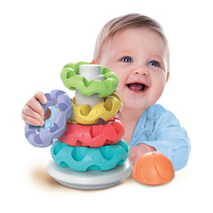 Baby Clementoni - Anillos Apilables Juguetes de Actividad para Bebés