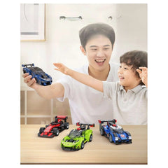 CaDA - Construction Set Toys - Triumph Legend City Car - Red and Black - 5 Years