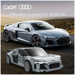 Cada - Bricks 1:24 Audi R8 Coupe C55027W Silver - Construction Set Toys