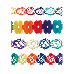 Carnival Toys - Guirnalda Colorida de 4 Mts para Celebraciones Festivas - Profesiones de Imaginación y Juego de Roles