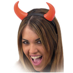 Carnival Toys - Fun Plastic Red Devil Headband For Kids Dress Up - Pretend Professions And Role Playing