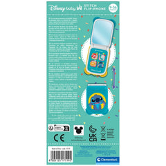 Clementoni - Disney-Stitch-Flip-Phone - Juguetes de Actividad para Bebés