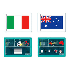 Clementoni - Juego de Banderas - Juegos de Cartas