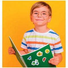 Clementoni Idea - 45 Pegatinas Boom de Colores Variados