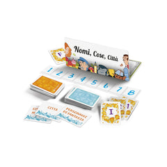 Clementoni - Nomi Cose Città Juegos de Cartas - Edición Italiana