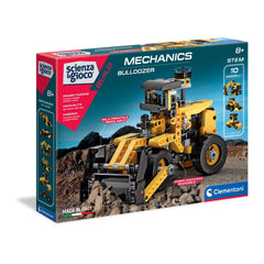 Clementoni Scienza E Gioco Build - Mechanics Build 10 Models - Bulldozer Construction Set Toys