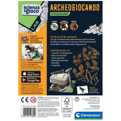 Clementoni - Scienza-Gioco-LAB-ArcheoGiocando-Stegosauro - Toy-Playsets