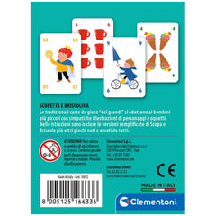 Clementoni - Scopetta E Briscolina Card Games - Italian Edition