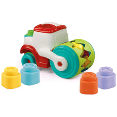 Clementoni - Juguetes de Actividad para Bebés Soft-Clemmy-Touch-and-Play-Road-Roller-Sensoriales