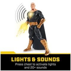 Figura de acción Black Adam de DC Comics con sonidos de 30 cm