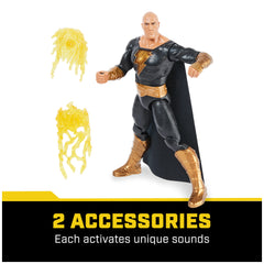 Figura de acción Black Adam de DC Comics con sonidos de 30 cm