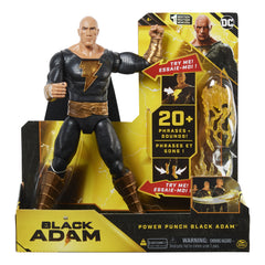 Figura de acción Black Adam de DC Comics con sonidos de 30 cm