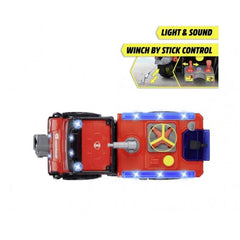 Dickie - Mercedes-Benz Unimog U530 Vehículo de Rescate de Bomberos con Luces y Sonidos