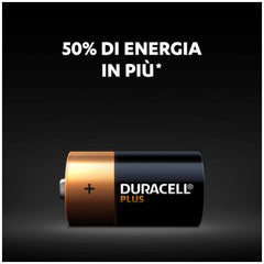 Baterías alcalinas Duracell Plus Power Tipo C 1.5 V 2 Pzas