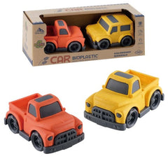 EcoMetropoli - Sustainable Wheat Straw 2-Pack Cars - Play Vehicles