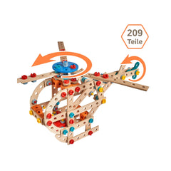 Eichhorn - Set de Construcción 2 en 1 Helicóptero y Barco - 5 Años - 58701369