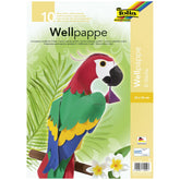 Folia - Hobby Set Wellpappe Corrugated Cardboard 25X35 Cm 10 Sheets Multi Coloured - Arts & Crafts