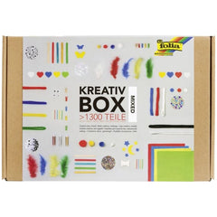 Folia - Kreativ Box Mixed Multi Activity 1300 Pieces All Year Round Multi Coloured - Arts & Crafts