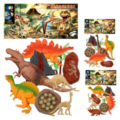 Ginmar - Juego de Dinosaurios con Volcán Paquete de Modelos Asortidos