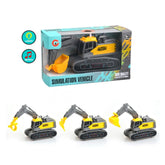 Ginmar - Juguete de Excavadora Interactiva - Vehículo de Simulación con Luz y Sonido