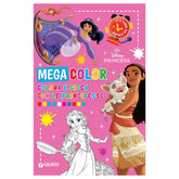Giunti Editore - Disney Princess - Mega Color - Colora e Gioca con le Principesse Disney - Books Age: +6 - GNTW1161A - Italian Edition