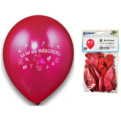 Globo - Globos Rosas "Es Una Niña" - Paquete de 10