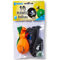 Globo - Globos Pirata - Paquete de 10 Diseños Variados