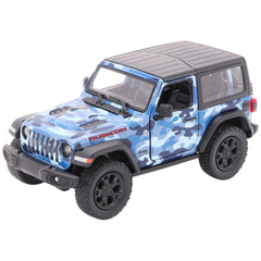 Gollness - Modelo a Escala Die-Cast Jeep Wrangler Camuflaje 2018 1-34 - 12.5 Cm - Vehículos de Juego