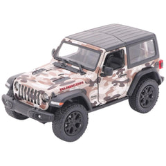 Gollness - Modelo a Escala Die-Cast Jeep Wrangler Camuflaje 2018 1-34 - 12.5 Cm - Vehículos de Juego