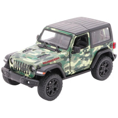 Gollness - Modelo a Escala Die-Cast Jeep Wrangler Camuflaje 2018 1-34 - 12.5 Cm - Vehículos de Juego