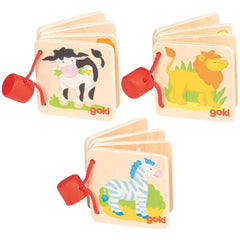 Gollness - Wooden Booklet - The Book Shop - Baby Activity Toys