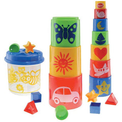 Gowi - Box Bee With Pyramid - 20 Pieces - Sorting & Stacking Toys