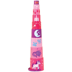 Gowi - Princesa Pirámide - 9 Piezas - Juguetes de Clasificación y Apilamiento