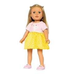Heless - Muñecas - Vestido de Bunny Lou - Parte superior esponjosa - 18M+