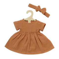 Heless - Muñecas - Conjunto de Vestidos de Algodón Orgánico - Volantes - 18M+