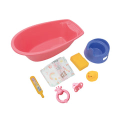 Heless - Muñecas - Set de bañera de 8 piezas - Juegos de imitación - 3+ Años
