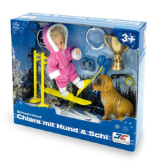 Jagerndorfer - Skischool Kind Chiara Met Hond 12 cm - Dolls, Playsets & Toy Figures