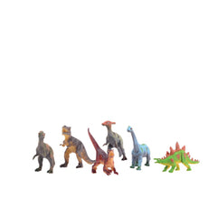 Johntoy - Mundo Animal Dinosaurios Paquete de 6 Piezas - Figuras de Acción y Juguetes