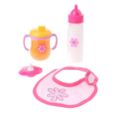 Johntoy - Set de Juego de Muñeca Baby Rose Hora de Comer - Profesiones de Imaginación y Juego de Roles