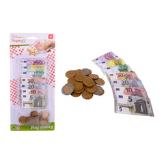 Johntoy - Dinero de Juego Euro Play para el Hogar y Compras - Profesiones de Imaginación y Juego de Roles