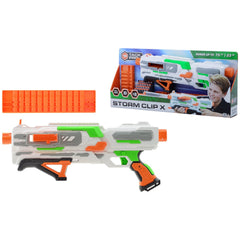 Johntoy - Tack Pro Storm Clip X Con 2 Clips Y 24 Dardos 50Cm - Equipamiento para Juegos al Aire Libre