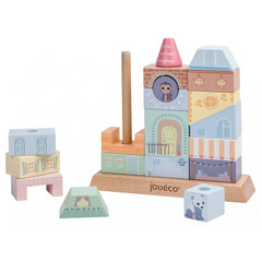 Johntoy - Las casas apilables de la familia Wildies - Juguetes de clasificación y apilamiento