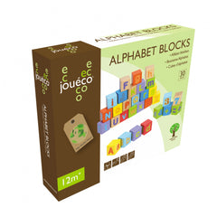 Johntoy - Bloques de Alfabeto de Madera 30 Piezas - Juguetes de Actividad para Bebés