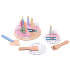 Johntoy - Juego de cumpleaños de madera - Profesiones de imitación y juego de roles