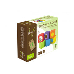 Johntoy - Bloques de Descubrimiento de Madera 6 Piezas - Juguetes de Actividad para Bebés