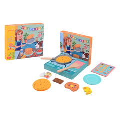Johntoy - Set de Pancakes de Madera en Caja - Profesiones y Juegos de Rol