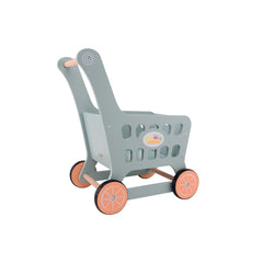 Johntoy - Carrito de Compras de Madera - Profesiones de Imaginación y Juego de Roles