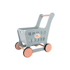 Johntoy - Carrito de Compras de Madera - Profesiones de Imaginación y Juego de Roles